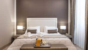 2 habitaciones, ropa de cama de alta calidad y minibar