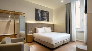 Premium bedding, minibar, in-room safe, desk