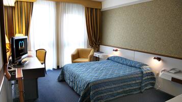 Down duvets, minibar, in-room safe, desk