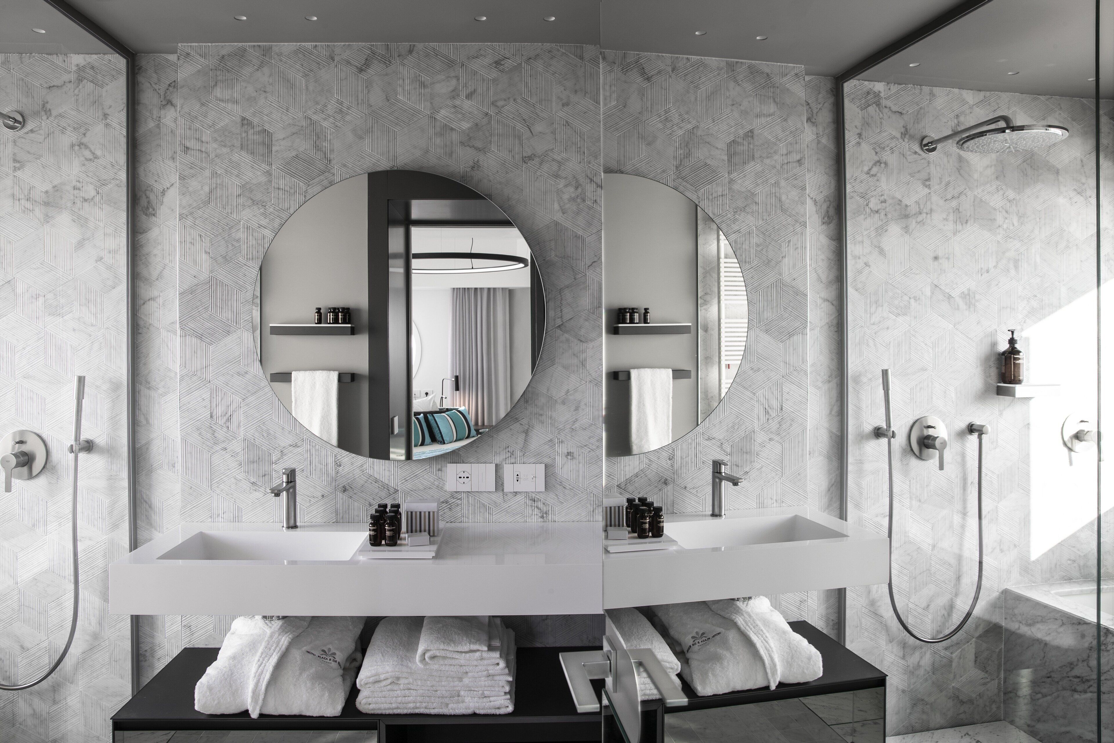 hair dryer, bathrobes, slippers, bidet