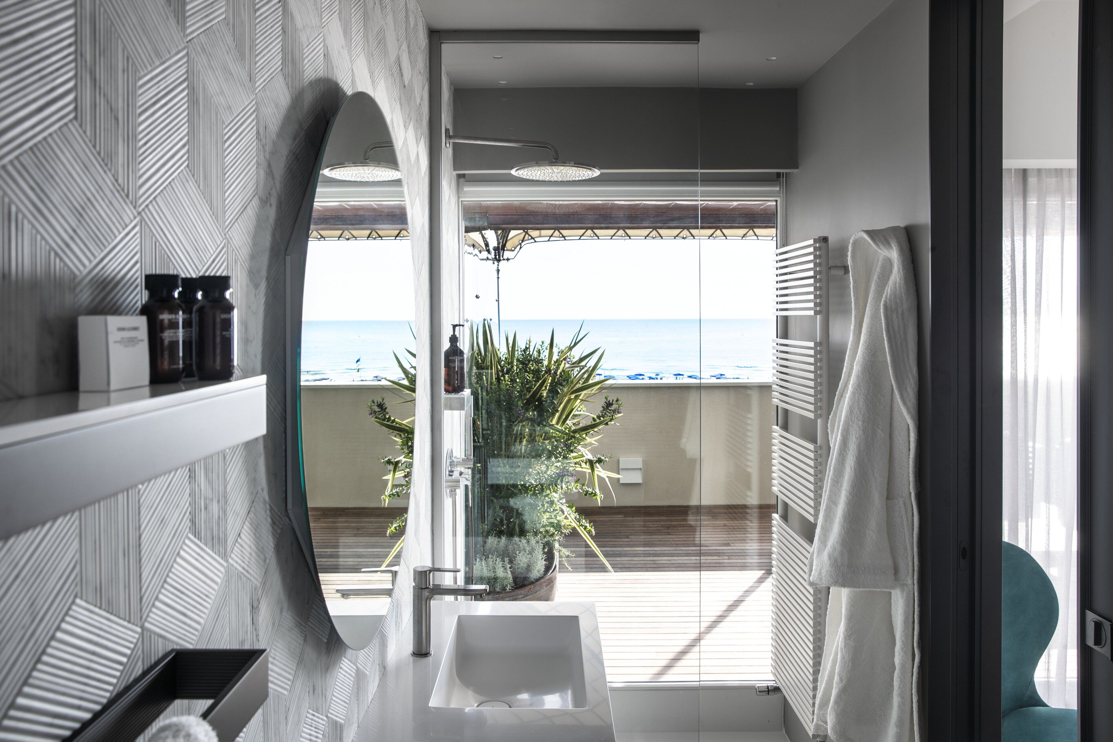 hair dryer, bathrobes, slippers, bidet