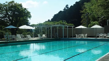 Indoor pool, seasonal outdoor pool