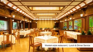 3 restaurants, breakfast, lunch, dinner served; French cuisine