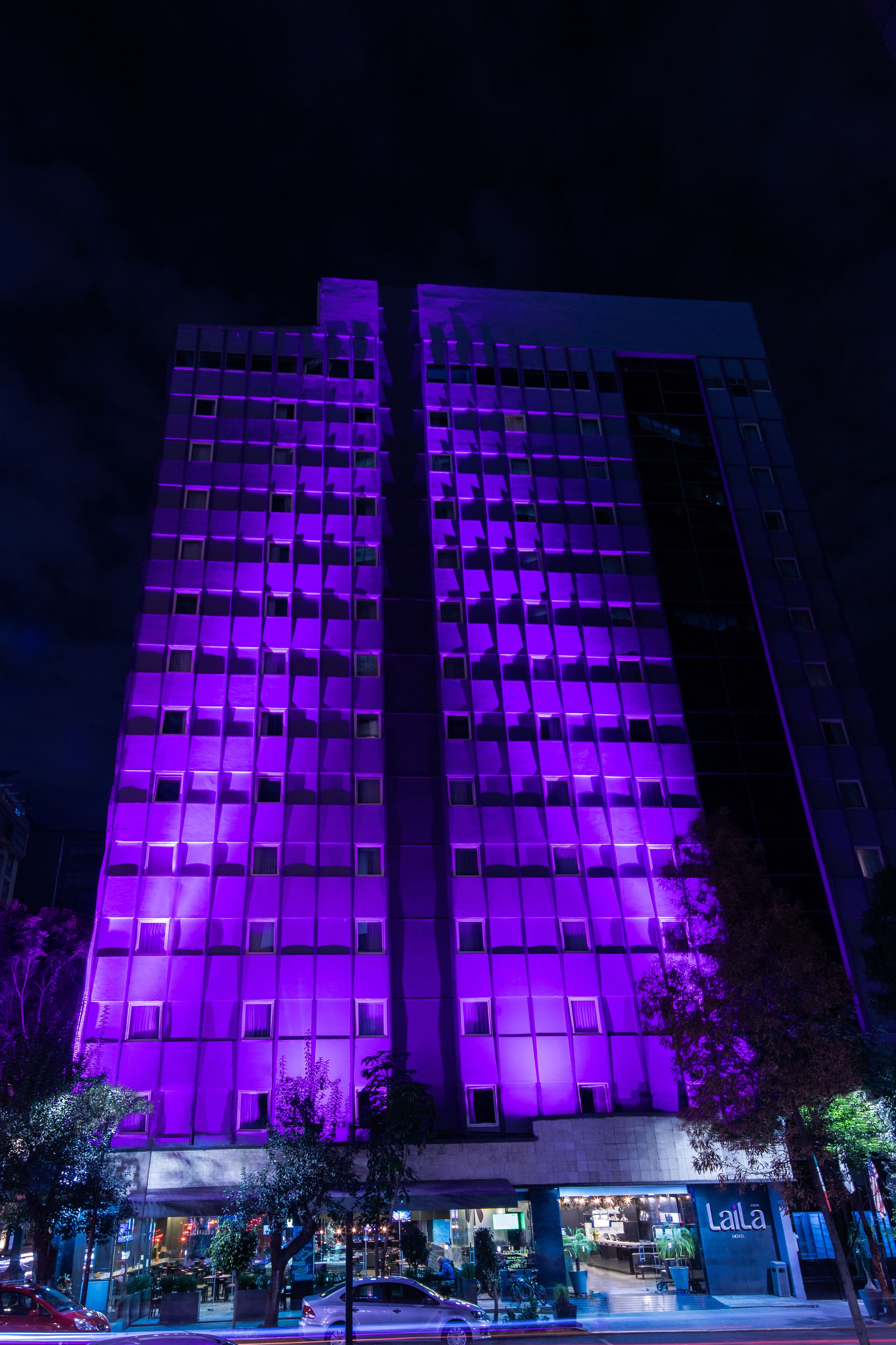 Fassade der Unterkunft – Abend/Nacht