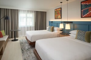 Deluxe Room, 2 Double Beds | Premium bedding, down comforters, pillowtop beds, in-room safe