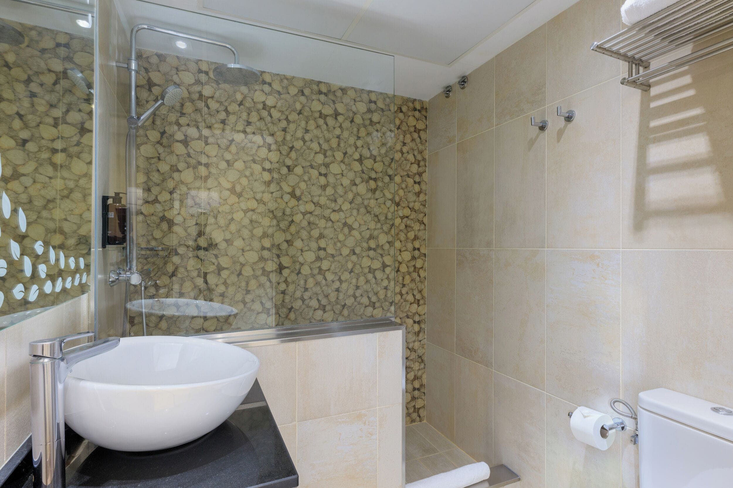 free toiletries, hair dryer, towels, soap