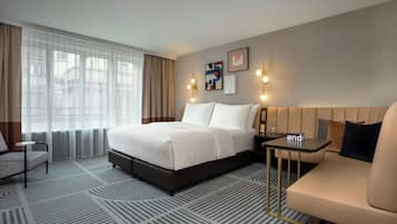 Premium bedding, minibar, in-room safe, desk