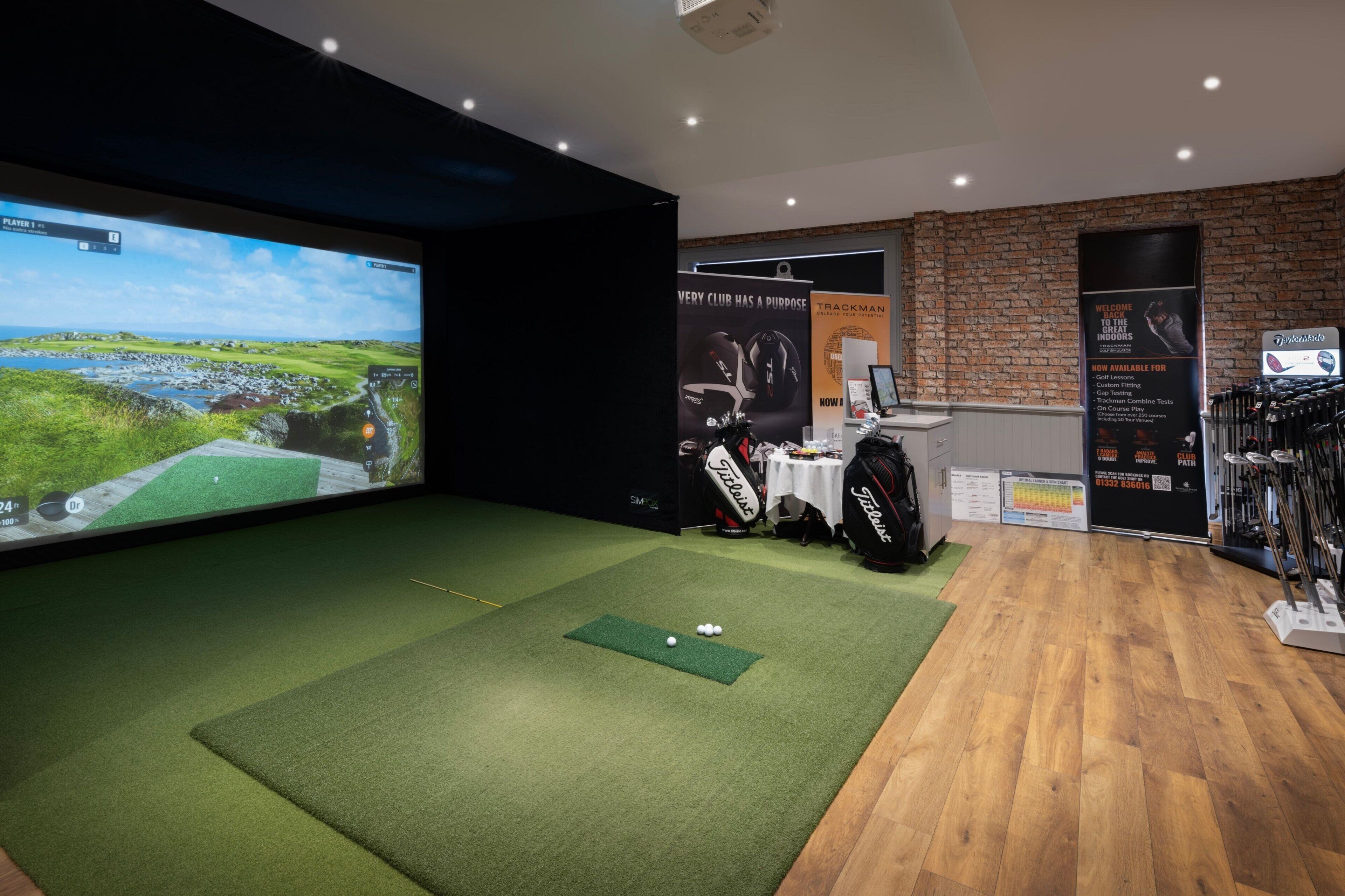 indoor golf driving range
