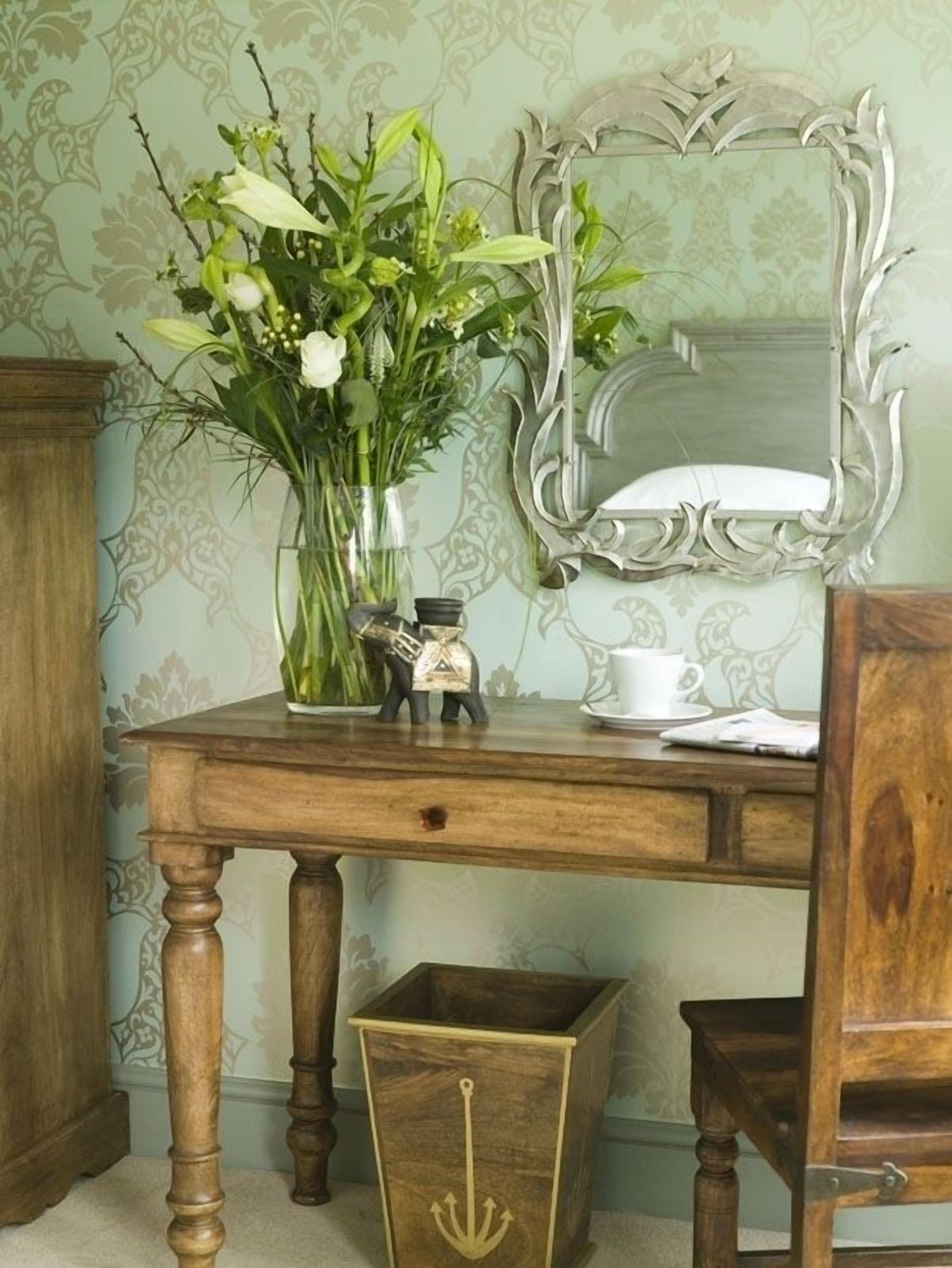 chic double room | premium bedding, desk, soundproofing, iron/ironing board