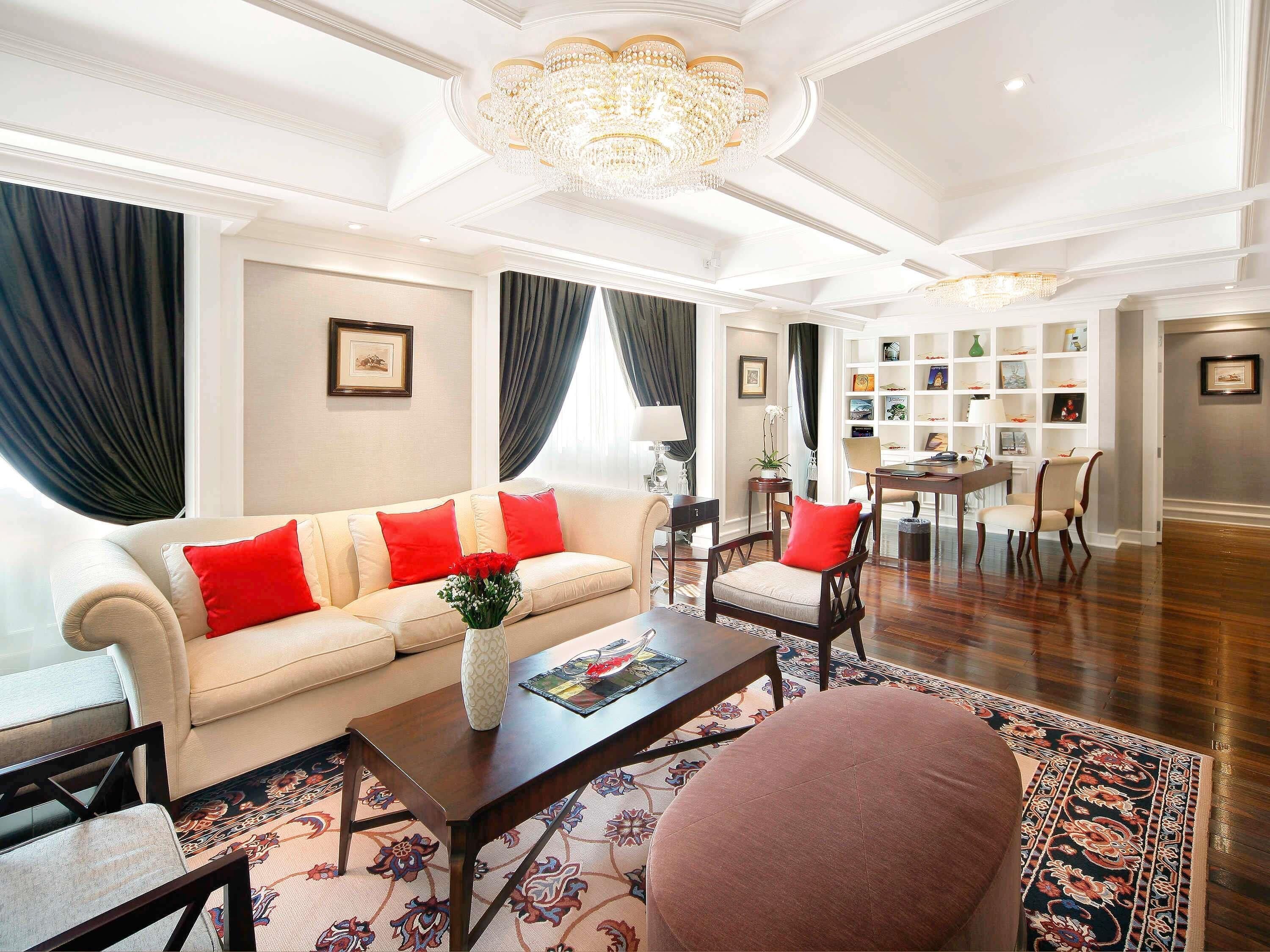 Opera wing, Grand Prestige Suite with Club Privileges and Benefits, King Bed | Premium bedding, down comforters, pillowtop beds, minibar