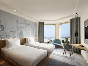 Superior Room, 2 Single Beds, Ocean View | Premium bedding, minibar, in-room safe, iron/ironing board