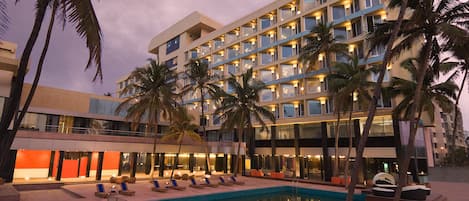 Front of property - evening/night