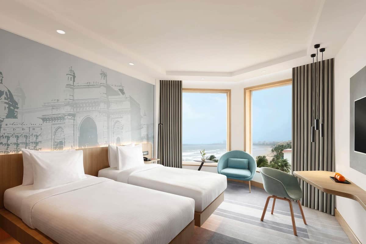 Habitació superior, 2 llits individuals, vistes a l'oceà | Roba de llit d'alta qualitat, minibar i caixa forta a l'habitació 