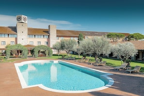 2 outdoor pools, open 8:30 AM to 7 PM, pool umbrellas, sun loungers
