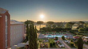 2 outdoor pools, open 9:00 AM to 7 PM, pool umbrellas, sun loungers - Sheraton Rome Parco de’ Medici (Rome)