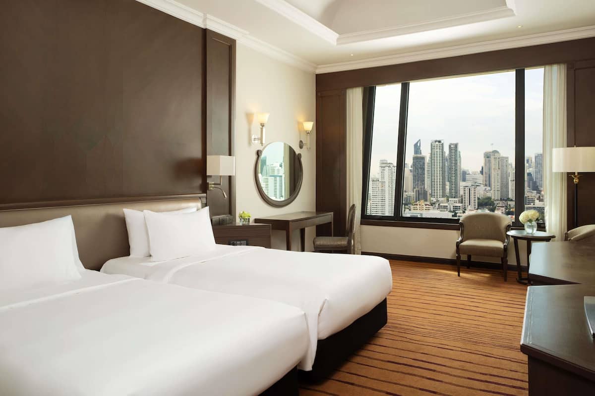 Executive Room, 2 Katil Bujang (Single) (Executive Lounge Access) | Peralatan tempat tidur premium, peti besi dalam bilik, meja