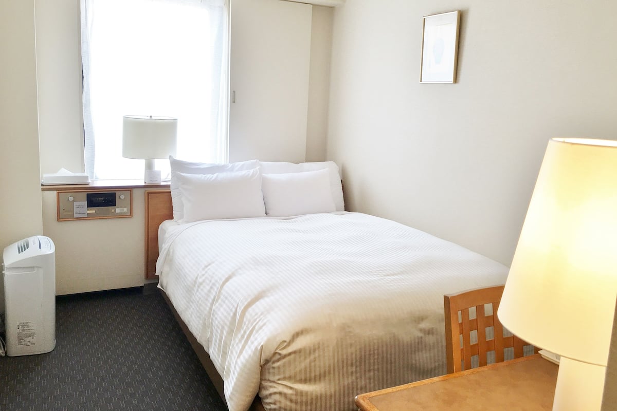 Down comforters, desk, iron/ironing board (on request), WiFi (free)