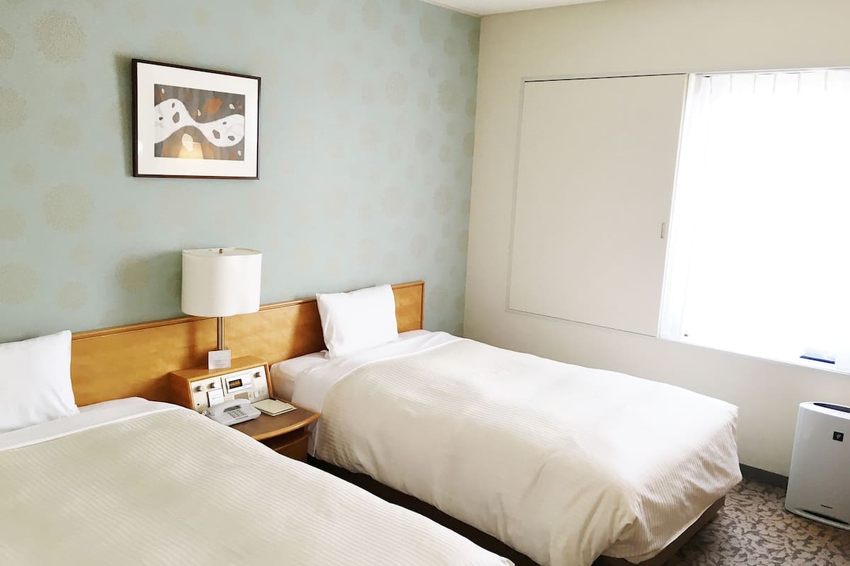Down comforters, desk, iron/ironing board (on request), WiFi (free)