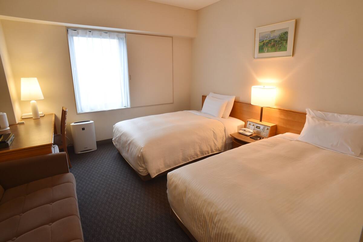Down comforters, desk, iron/ironing board (on request), WiFi (free)