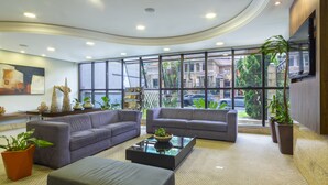 Sitteområde i lobbyen