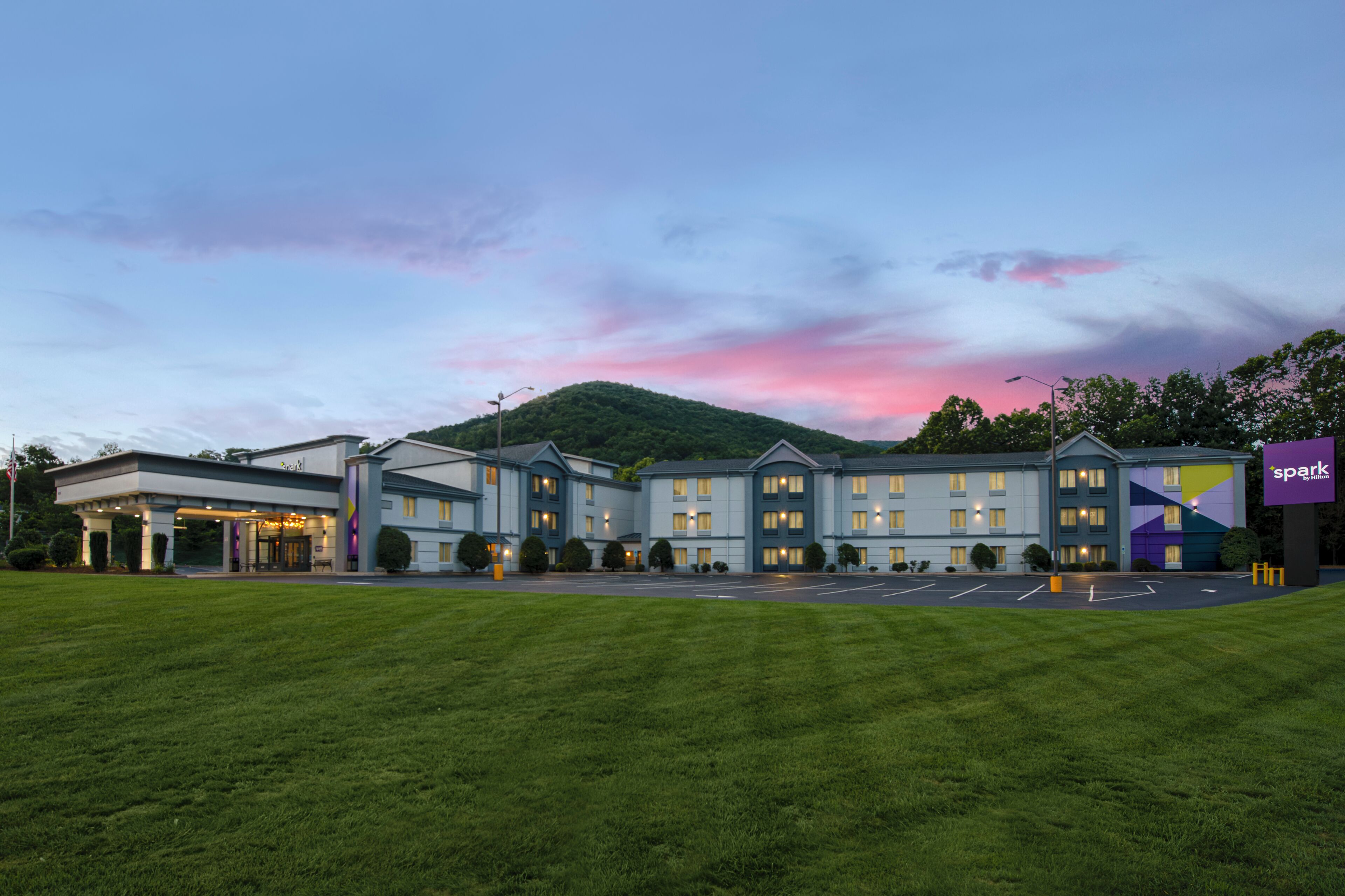 Front of property – evening/night