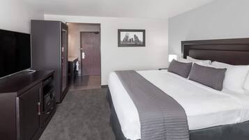 Hypo-allergenic bedding, individually furnished, desk, laptop workspace