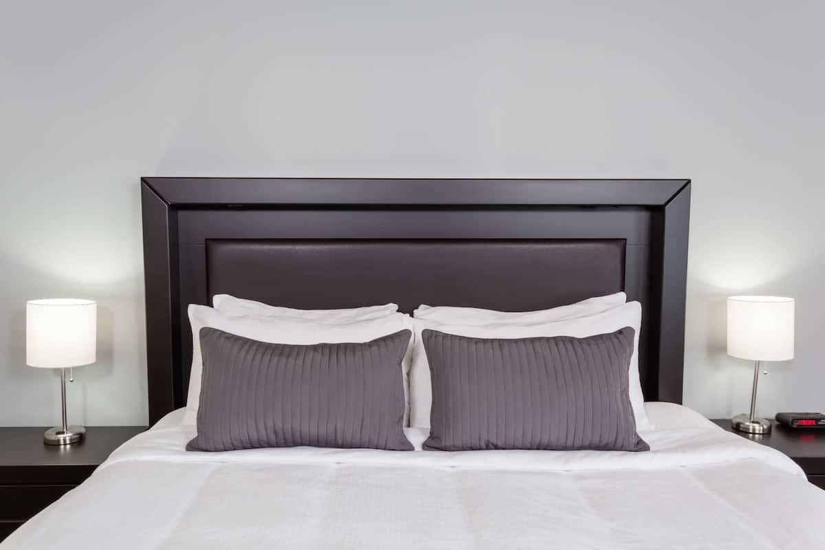 Hypo-allergenic bedding, individually furnished, desk, laptop workspace