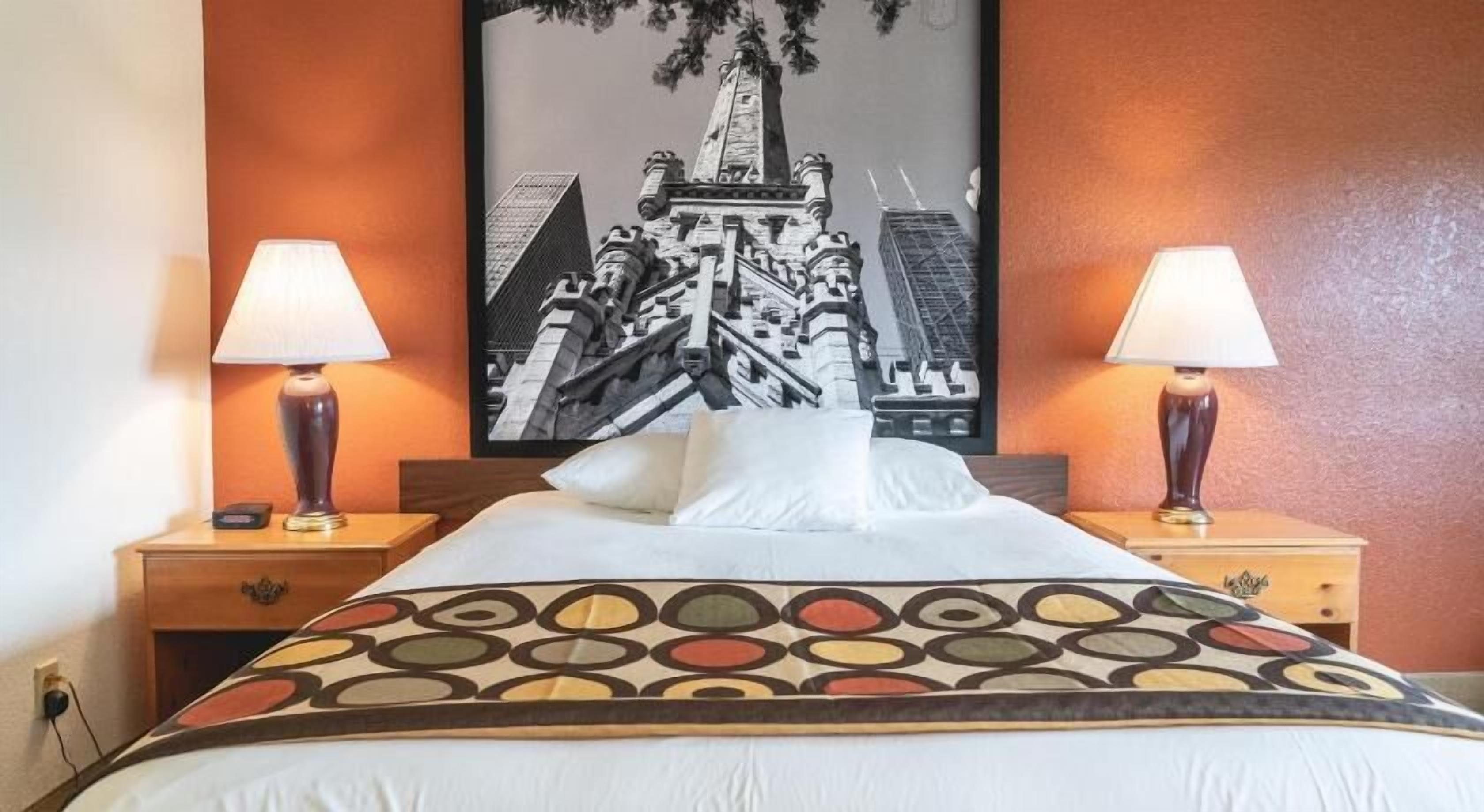 Pillow-top beds, desk, laptop workspace, iron/ironing board