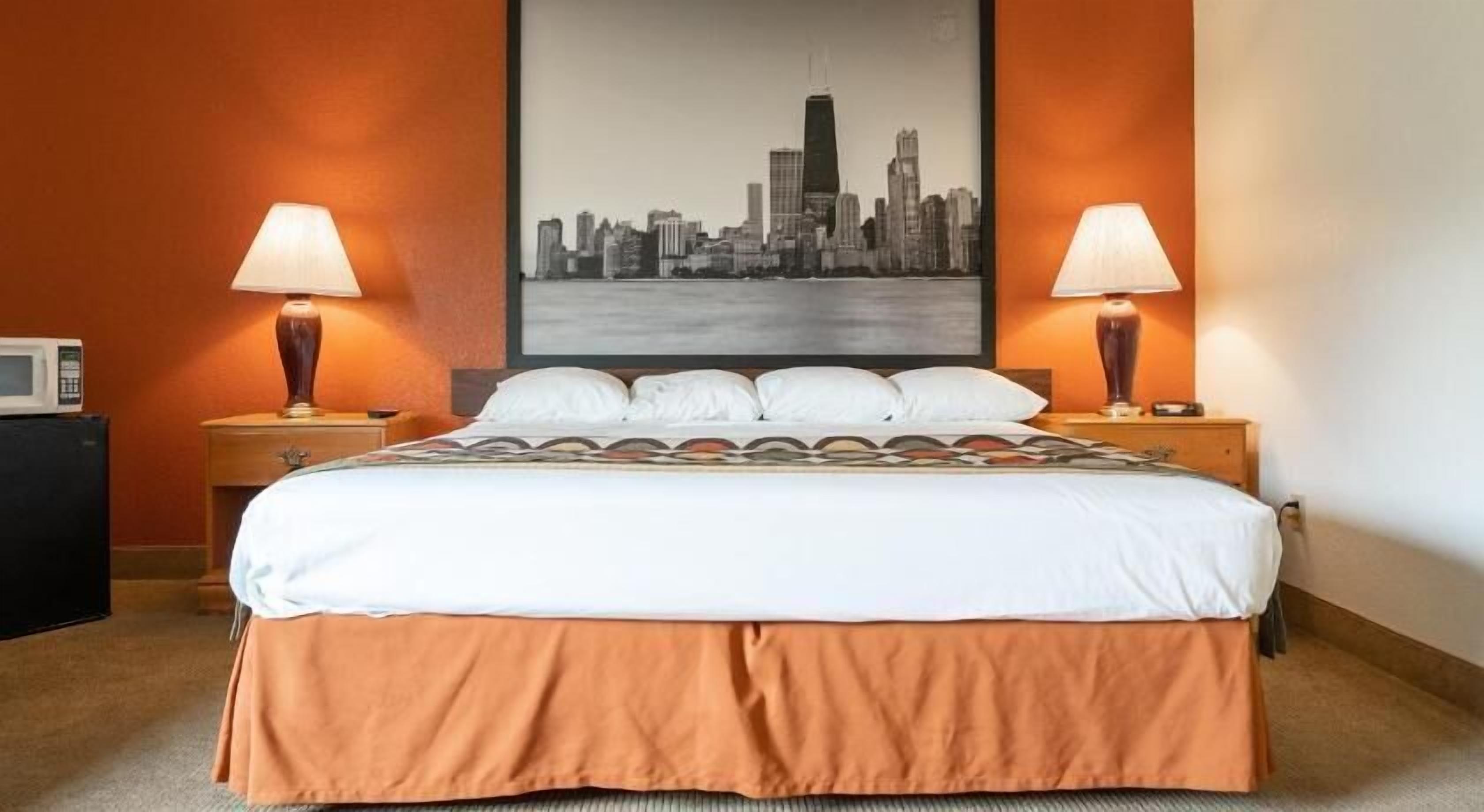 Pillow-top beds, desk, laptop workspace, iron/ironing board