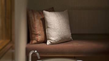 Behandlingsrum til par, sauna, dampbad, kropsbehandlinger, aromaterapi