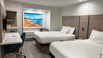 Ropa de cama de alta calidad, colchones con pillow-top y escritorio
