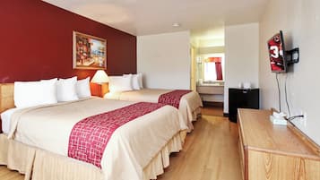 Deluxe Room, 2 Queen Beds (Smoke Free) | Desk, iron/ironing board, free WiFi, bed sheets