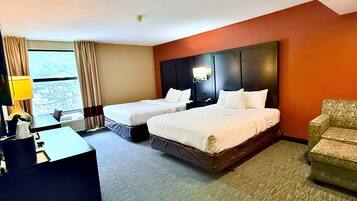 Standard Room, 2 Queen Beds, Non Smoking | Premium bedding, in-room safe, desk, iron/ironing board