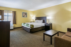 Standard Room, 1 King Bed, Non Smoking | Desk, iron/ironing board, free cribs/infant beds, free rollaway beds