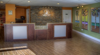Reception area at Sailport Waterfront Suites