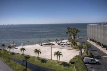 Beach nearby, beach volleyball, fishing at Sailport Waterfront Suites
