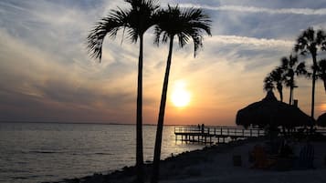 Beach nearby, beach volleyball, fishing