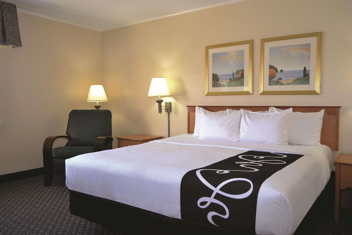 Deluxe Room, 1 King Bed, Non Smoking | Premium bedding, desk, blackout drapes, iron/ironing board