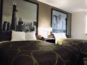 Bureau, Wi-Fi gratuit, draps fournis, réveils