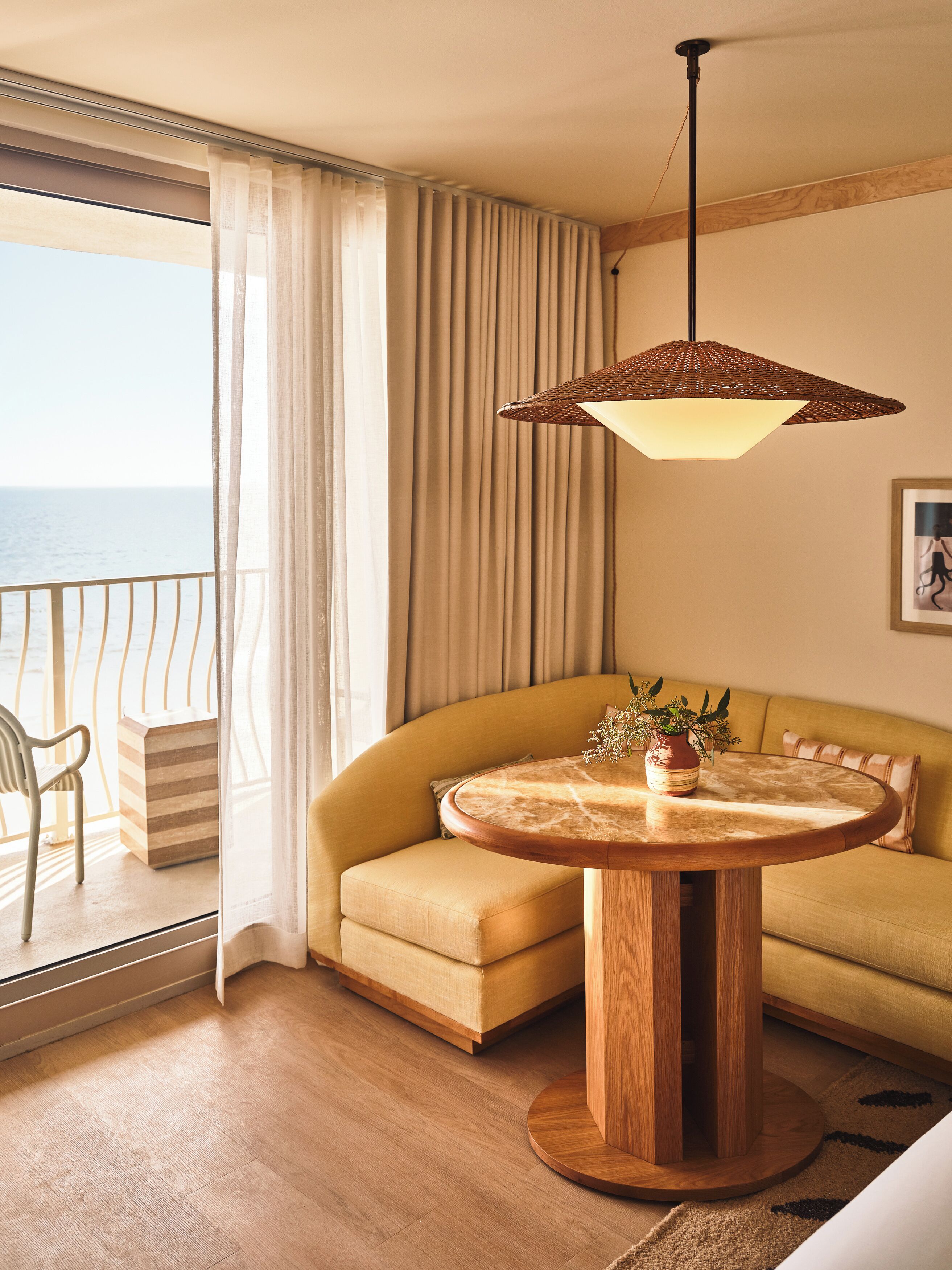 Zimmer, 1 King-Bett, Meerseite (Dune House Preview, Corner) | Hochwertige Bettwaren, Pillowtop-Betten, Minibar, Zimmersafe