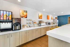 Free daily buffet breakfast