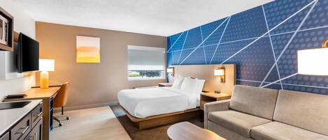 Suite, 1 Queen-Bett und Schlafsofa, Nichtraucher (Efficiency, Upgrade) | Hochwertige Bettwaren, Schreibtisch, Verdunkelungsvorhänge