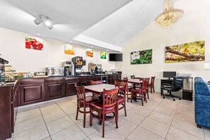 Free buffet breakfast