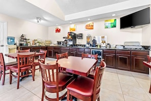 Free buffet breakfast