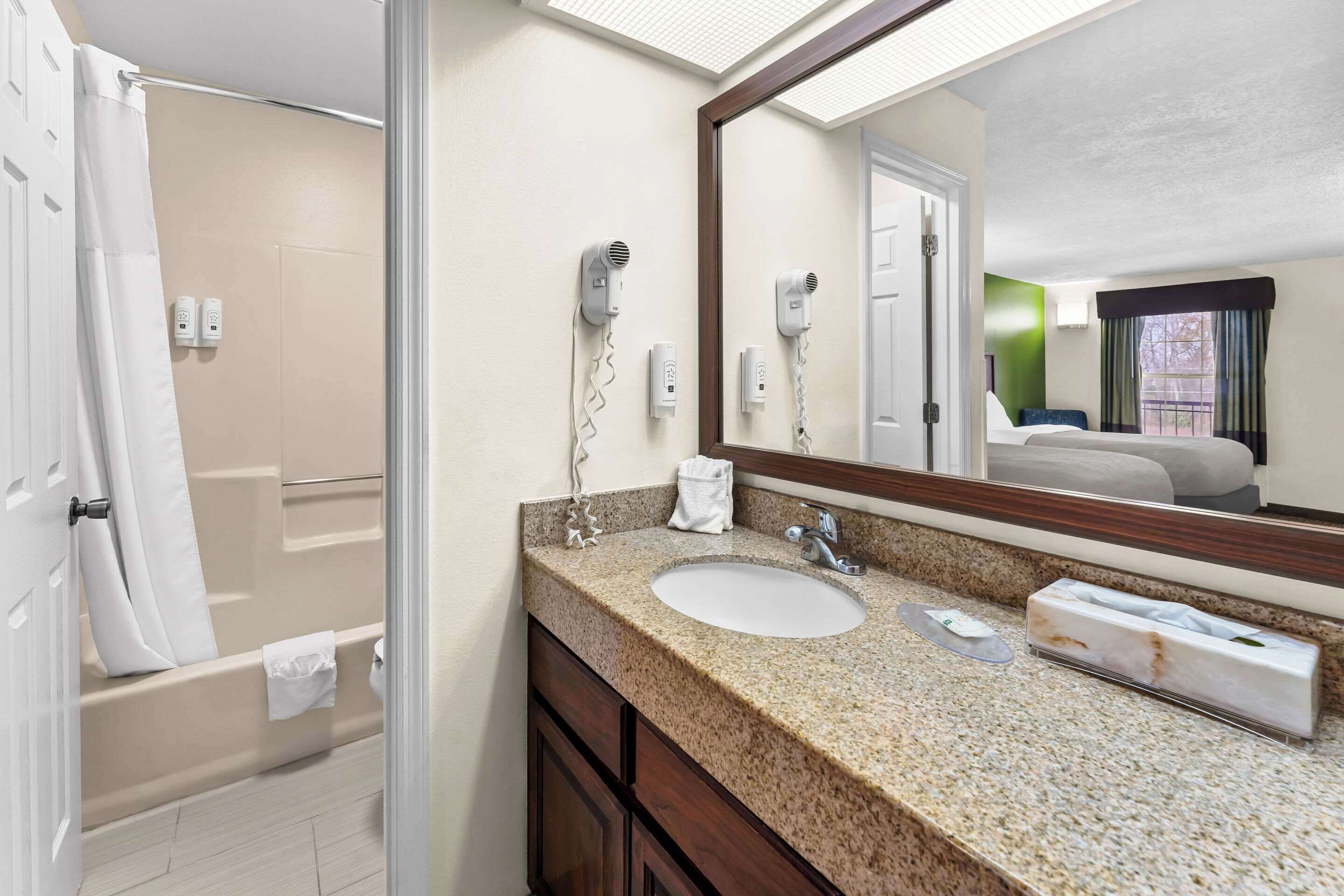 room, 2 double beds | desk, iron/ironing board, free wifi, bed sheets