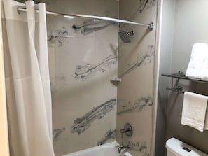 Free toiletries, hair dryer, towels, soap