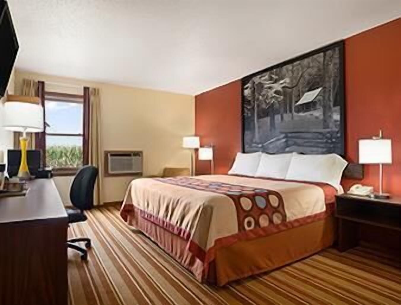 In-room safe, desk, iron/ironing board, free cribs/infant beds
