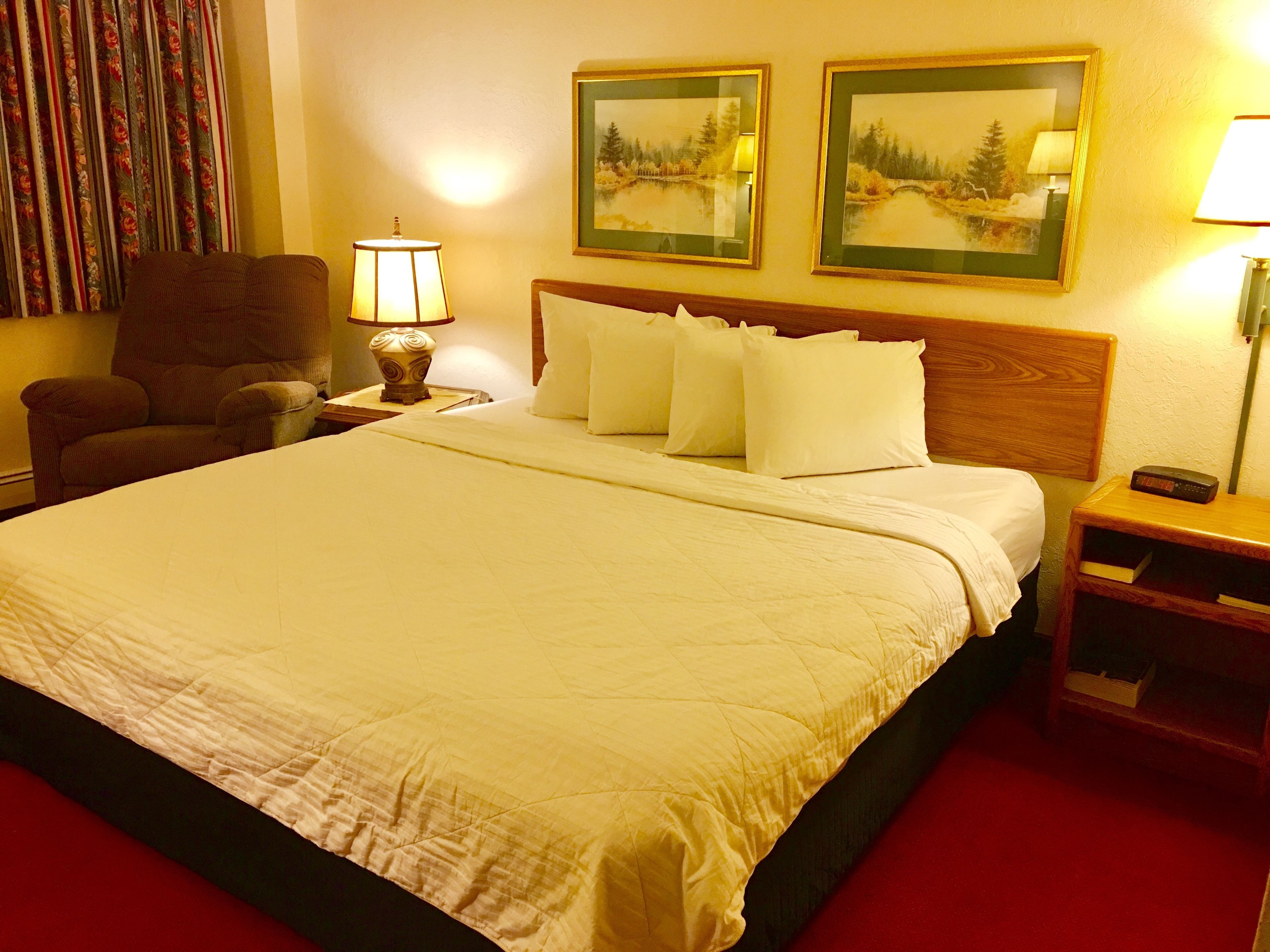 Habitación, 1 cama King size, para no fumadores | Wifi gratis, ropa de cama y despertador 