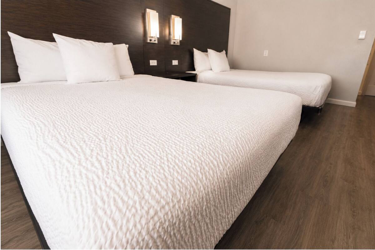 2 Queen Beds Accessible Non-Smoking(Pet) | Premium bedding, pillowtop beds, desk, laptop workspace