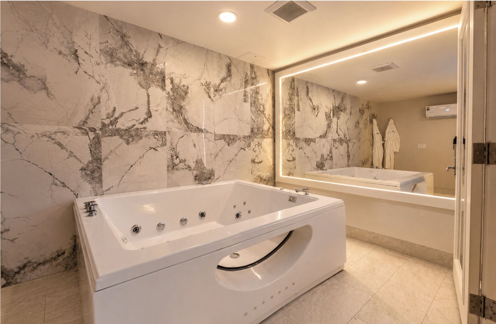 Eco-friendly toiletries, hair dryer, towels, soap